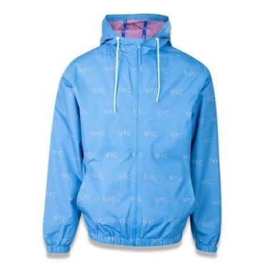 Imagem de JAQUETA CORTA VENTO WINDBREAKER NEW YORK CITY MICRO NYC SWEET WINTER AZUL NEW ERA-Masculino