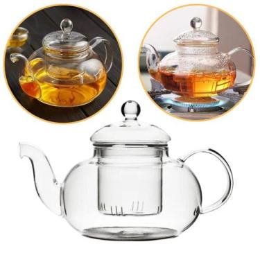 Imagem de Chaleira de Vidro Borossilicato com Infusor 800ml - Amarinne Home