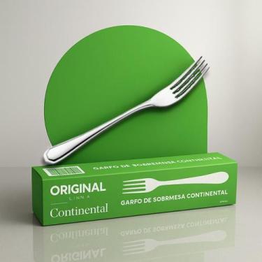 Imagem de Kit 48 Garfos Sobremesa Aço Inox Premium Buffet Punho Cinza - ORIGINAL