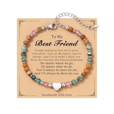 Imagem de HGDEER Presente de melhor amigo para mulheres, pulseira de meias de amizade para mulheres, presentes de aniversário para mulheres, pulseiras de amizade de melhor amiga, presentes de aniversário