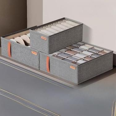 Imagem de Kit Caixa Colmeia Organizadora para Guarda-Roupa – Organizador de Gaveta para Roupas Íntimas, Meias e Sutiã(Conjunto de 3 peças)