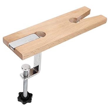 Imagem de Generic Braçadeira de Pino de Bancada de Joalheiros, Ferramenta Profissional de Madeira para Polimento e Corte de Joias, para Entusiastas de Fabricação de Joias