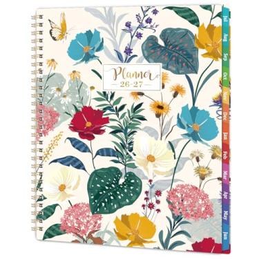 Imagem de Agenda 2026-2027 - Agenda acadêmica 2026-2027, julho de 2026 a junho de 2027, agenda semanal e mensal, papel premium, encadernação de fio duplo, calendário com abas