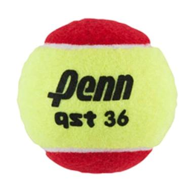 Imagem de Bolas de tênis Penn QST 36 – Bolas de tênis vermelhas de feltro para iniciantes, 12 bolas de polipropileno
