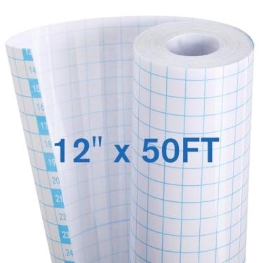 Imagem de KTRIO Rolo de laminação autoadesivo 30,5 cm x 50 pés, rolo de vinil laminado transparente autovedante, folhas laminadas sem calor para adesivos, sem necessidade de máquina laminadora