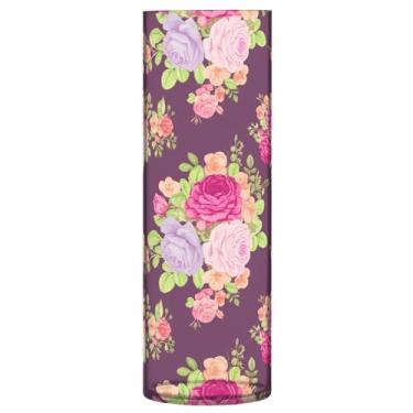 Imagem de CEBUGI Vaso de flores com buquê de flores, 10 x 30 cm, vaso cilíndrico para flores, vaso transparente inquebrável para festa de casamento, decoração de casa