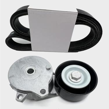 Imagem de DVeiyQuant Tensor de correia com correia serpentina compatível com Nissan Sentra 1.8L substituição 39369 11955-1KC0A 2013 2014 2015 2016 2017 2018 2019