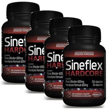 Imagem de Kit 4 - Sineflex Hardcore 150 Cápsulas - Power Supplements-Unissex