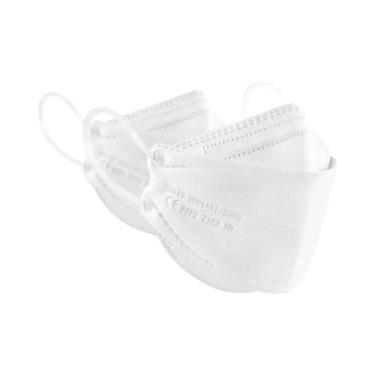 Imagem de Máscara KN95 FFP2 Em Forma De Peixe Preta Para Adultos, 4 Camadas, Más