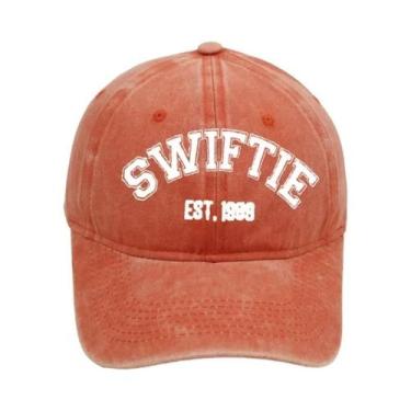 Imagem de Boné De Beisebol Feminino Ajustável Estilo Retrô Lavado Com Bordado Ta