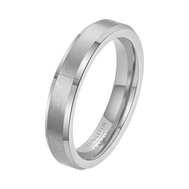 Imagem de Aliança De Casamento Em Carboneto De Tungstênio Preto, Dourado, Pratea