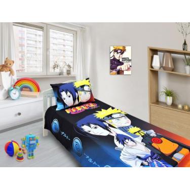 Imagem de Jogo De Lençol Cobre Leito E Fronha Naruto Anime Mangai 1 ls-nt1 - Fan