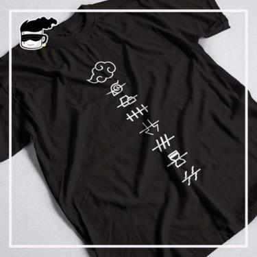 Imagem de Camiseta Naruto Akatsuki Unissex 100% Algodão - Kamisetas Otaku, P, Pr