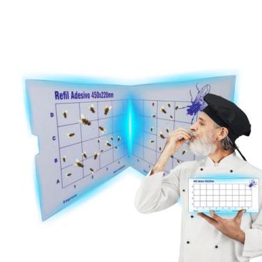 Imagem de Pega Mosca Mosquito Refil Adesiva para Armadilha Luminosa 10 Unidades 