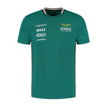 Imagem de Camiseta Oficial Aston Martin Aramco F1 Team 2025, M, Verde