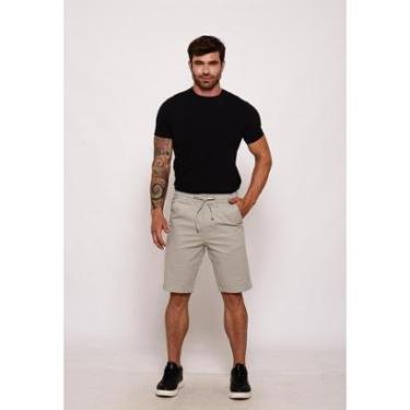 Imagem de Bermuda Masculina Elástico Lycra 7924 Cinza Claro-Masculino