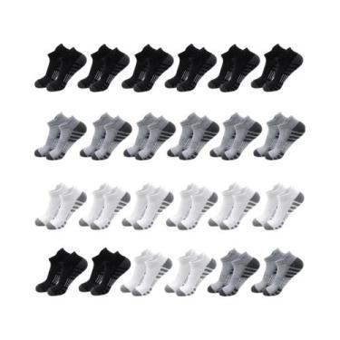 Imagem de Meias De Corrida Cano Curto Acolchoadas E Respiráveis Para Homens E Mu