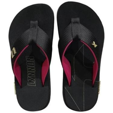 Imagem de Chinelo Kenner Kivah Collab L7 Nnon Preto Pink Masculino-Masculino