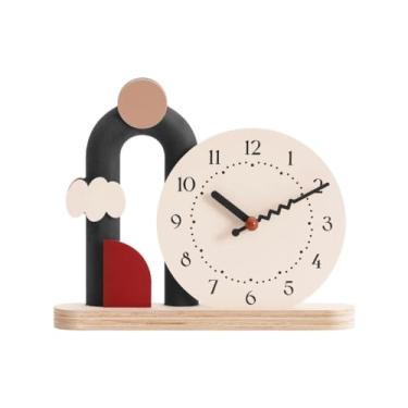 Imagem de Relógio de mesa, ornamentos domésticos, sala de estar, relógio de mesa criativo, sala de estar, TV, armário, quarto, relógio silencioso, relógio de mesa