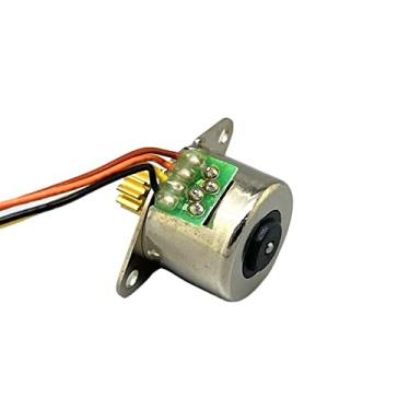 Imagem de Step Gear 2-Phase 4-Wire Micro 15 mm Stepper Electronic Starter 10 dentes engrenagem cobre ângulo passo 18 graus pequenos eletrodomésticos DIY brinquedo deslizante eletrônico starter