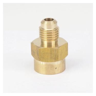 Imagem de Rosca SAE 7/40.6 cm-20UNF Fit Tube OD 1/10.2 cm x 1/10.2 cm NPT fêmea latão SAE adaptador de encaixe de tubo de 45 graus