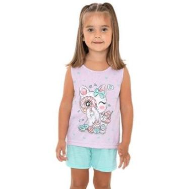 Imagem de Pijama Regata de Gatinha e Short - Izitex-Feminino