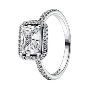 Imagem de Anel Em Forma De Coração Com Pedra Vermelha Em Prata Esterlina 925 Cor