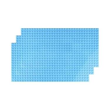 Imagem de Placa Base Clássica De Blocos De Montar 32x32 32x16 Pontos, 3 Peças Ta