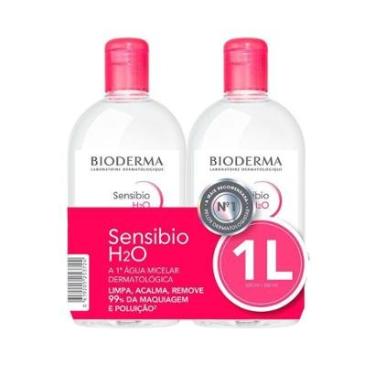 Imagem de Bioderma Sensibio H2O Kit 2 Águas Micelar Facial de Limpeza 500ml-Unissex