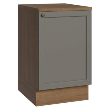 Imagem de Balcão de Cozinha 50cm 1 Porta Rustic/cinza Vik Madesa