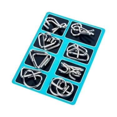 Imagem de Quebra-Cabeça De Metal Portátil Para Adultos E Crianças, Desafio De QI