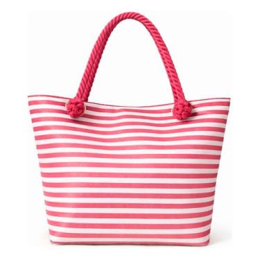 Imagem de Bolsa de Praia Feminina com Alça de Corda e Kit com Nécessaire - Seven