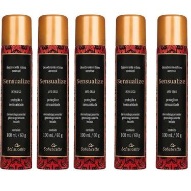 Imagem de Kit 5 Atacado Desodorante Íntimo Feminino Sensualize Sedução - Sofisti