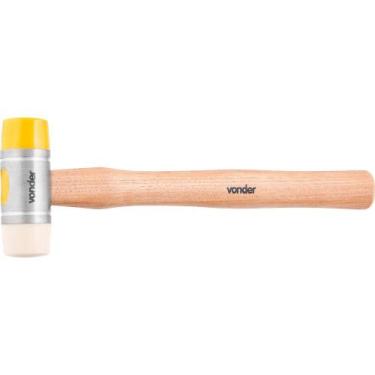 Imagem de Martelo borda intercambiável 35mm nylon e poliuretano cabo madeira - V