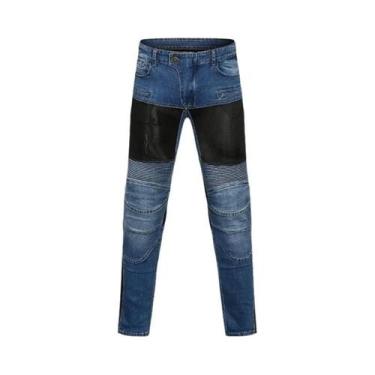 Imagem de Calças De Motocicleta Respiráveis Para Homens E Mulheres, Jeans Protet