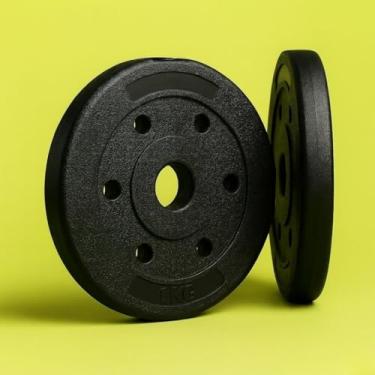 Imagem de Anilha Peso de Academia Halter 1kg Halteres Peso Musculação Anilhas e Barras Pesinhos de Academia