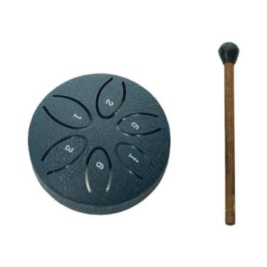 Imagem de Tambor De Língua De Aço De 3 Polegadas Com 6 Tons, Mini Tambor De Perc