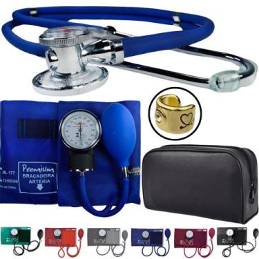 Imagem de Kit Aparelho Pressao Esteto Estetoscopio Esfigmo Pa Med Incoterm Premi