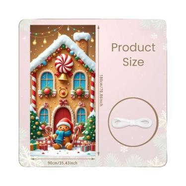 Imagem de Banner De Natal Infantil Com Tema Casa De Biscoito E Papai Noel, Desig