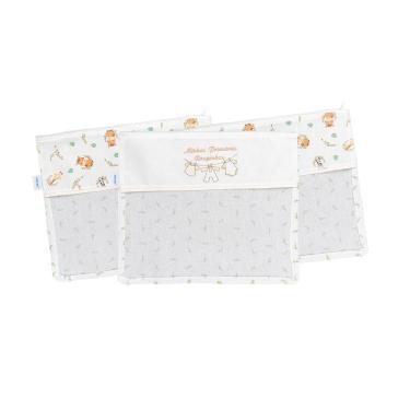 Imagem de Saquinho Maternidade com 03 Peças 30 cm x 36 cm Baby Joy
