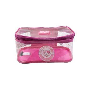 Imagem de Necessaire Hello Kitty em PVC Transparente – Rosa