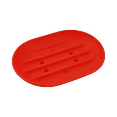 Imagem de Suporte De Sabonete Flexível De Silicone Cor Doce JCD Fashion Portátil