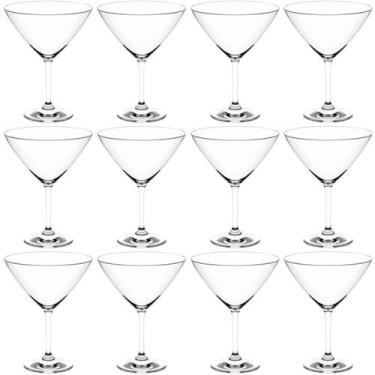 Imagem de Conjunto 12 Taças de Cristal 210ml Dry para Martínis Drinks Coquetéis 