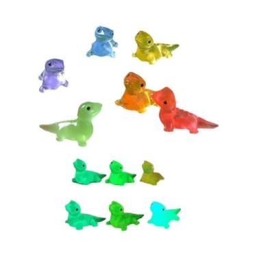 Imagem de Mini Lagartos Kawaii Que Brilham No Escuro, 10PCS, Decoração Para Vivá