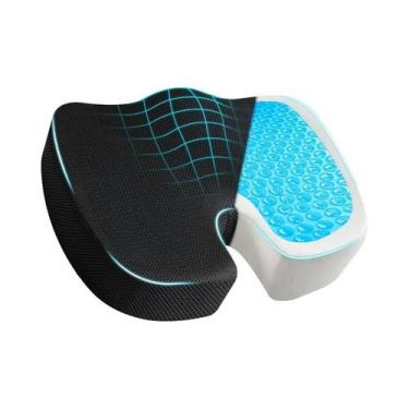 Imagem de Almofada Ortopédica De Gel Com Espuma De Memória Para Cóccix, Respiráv