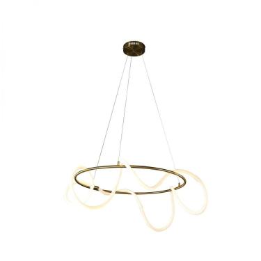Imagem de Pendente 80cm x 30cm 1x45w 2700k 3375lm Mantra Bella Iluminação Dourado