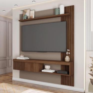 Imagem de Painel para TV até 55 Polegadas 183cmx150cm com Ripado Moon - Caemmun