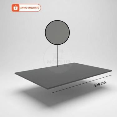 Imagem de Tampo De Cozinha Cinza 120x51cm p/ Balcão de Pia Armário Cooktop Em Ma