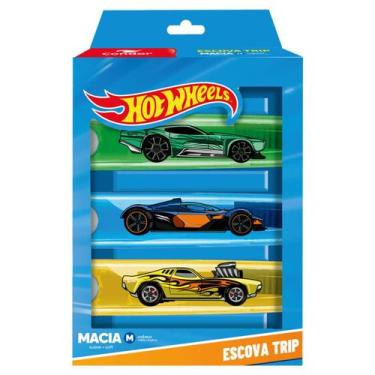 Imagem de Escova Dental Macia Hot Wheels Cabeça M 3 Unidades - Mundo Condor