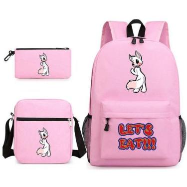 Imagem de Conjunto de mochilas Five Nights Anime Mochila Escolar para Crianças -